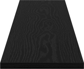 vidaXL Ράφι Βιβλίων 3 επιπέδων 4 pcs 100 x 20 x 1,5 cm Μαύρο