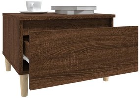 vidaXL Τραπεζάκια Σαλονιού 2 τεμ Καφέ Δρυς 50x46x35 εκ. Επεξ. Ξύλο