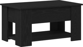 vidaXL Τραπεζάκι σαλονιού Μαύρη Οξυά 79 x 49 x 41 cm