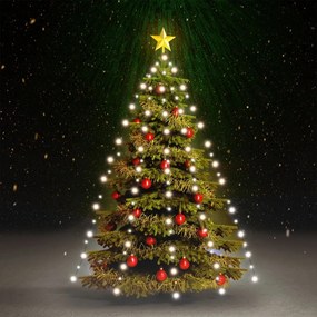 Χριστουγεννιάτικα Λαμπάκια Χταπόδι 210 LED Ψυχρό Λευκό 210 εκ. - Λευκό