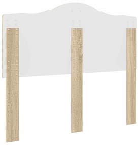 vidaXL Κεφαλάρι με κεφαλάρι Δρύς Sonoma 120 cm Επεξεργασμένο ξύλο