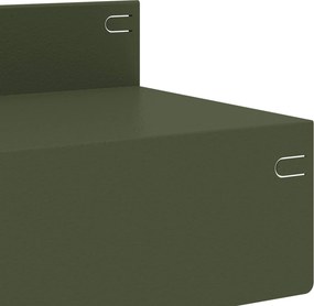 vidaXL Περίγραμμα γκαζόν 20 τμχ. 100 x 10 x 8 εκ Ατσάλι Λαδί