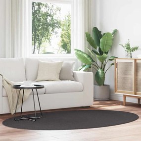 vidaXL Χαλιά χώρου Ωοειδής HUARTE Ανθρακί 140 x 200 cm
