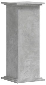 vidaXL Βάσεις Φυτών Γκρι Σκυρ. 33x33x80 εκ. Επεξεργασμένο Ξύλο