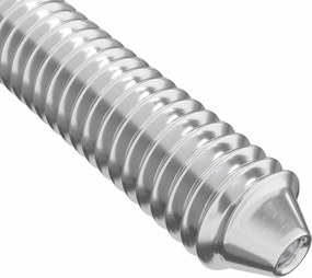 vidaXL Βίδες επίπλων 2 pcs Ασημί M6 x 120 mm Ατσάλι