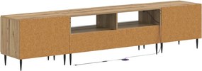 vidaXL 5 Τεμάχια LED Τηλεοπτικού Ντουλαπιού Artisan Δρυς