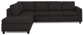 Γωνιακός Καναπές Scandinavian Choice C165, Μαύρο, Ανθρακί, 287x199x79cm, Πόδια: Πλαστική ύλη | Epipla1.gr