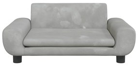 vidaXL Κρεβάτι Σκύλου Ανοιχτό Γκρι 70 x 45 x 33 εκ. Βελούδινο