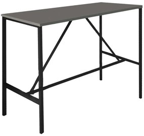 Τραπέζι Μπαρ Crego 0226171 100x45x89cm Anthracite-Black Μελαμίνη,Μέταλλο