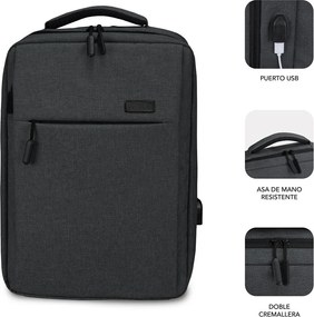 Σακίδιο για Laptop Subblim SUB-BP-3EAP100 Γκρι