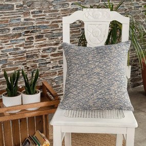 Μαξιλαροθήκη Διακοσμητική Potenza 05 Blue Teoran 43X43 Cotton-Polyester
