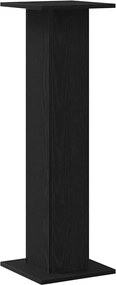 vidaXL Βάση φυτών 2 pcs Μαύρη Οξυά 30 x 30 x 95 cm Επεξεργασμένο ξύλο