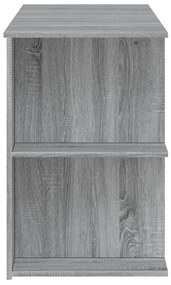 vidaXL Γραφείο Γκρι Sonoma 140 x 50 x 75 εκ. από Επεξεργασμένο Ξύλο