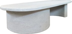 Τραπέζι σαλονιού Verven pakoworld mdf λευκό 120x60x32εκ