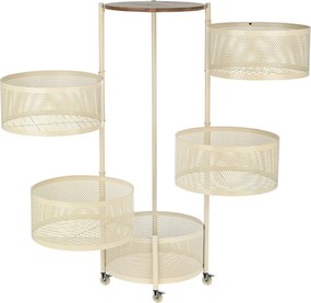 Τρόλεϊ/Ραφιέρα 5 Θέσεων (Φ30x84) Estia Allure Ivory 01-39837