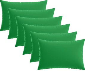 vidaXL Κάλυμμα Μαξιλαριού 6 pcs HEERLEN Πράσινο 50 x 70 cm Πολυεστέρας
