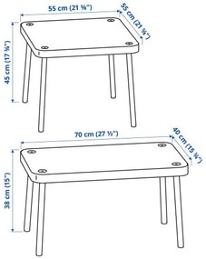 SONHULT τραπέζια ζιγκόν, σετ 2 τεμ. 305.785.56