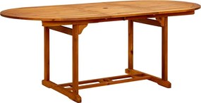 vidaXL Σετ Τραπεζαρίας Κήπου 7 τεμ. Κρεμ Ύφασμα/Μασίφ Πεύκου