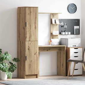 vidaXL Γραφείο 2 pcs Artisan Oak