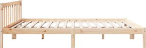 vidaXL Πλαίσιο Κρεβατιού Μακρύ Χωρίς Στρώμα 200x210 εκ Μασίφ Πεύκο