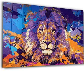 Πίνακας Γυάλινος 672BRS2171 110x70cm Multi Wallity Οριζόντιοι Glass