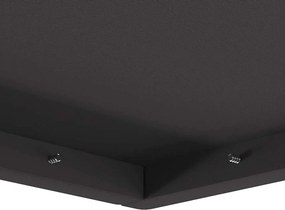 vidaXL Φωτιά Μαύρο 80 x 80 x 40 cm Ατσάλι