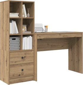 vidaXL Γραφείο Artisan Oak 145,5 x 40 x 127 εκ 2 τμχ.