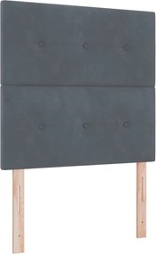 vidaXL Κεφαλάρι Σκούρο Γκρι 90 cm Βελούδο