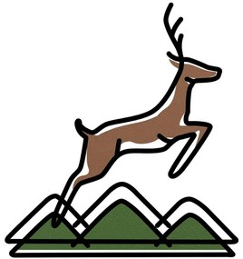 Διακοσμητικό Τοίχου Deer 279ENZ2623 60x65cm Brown-Green Wallity Μέταλλο,Ξύλο