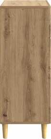 vidaXL Πλαϊνό γραφείο Artisan Δρυς 66 x 34,5 x 90 εκ