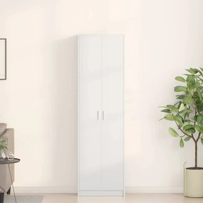 vidaXL Ντουλάπι με ράφι Λευκό 55 x 25 x 189 εκ. Επεξεργασμένο ξύλο