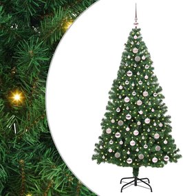 vidaXL Τεχνητό Χριστουγεννιάτικο Δέντρο με 300 LED Πράσινο 210 cm