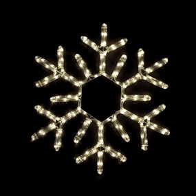 Φωτοσωλήνας με σχέδιο Snowflake με 144 LED-Warm White  (10 τεμάχια)