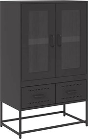 vidaXL Ντουλάπι Μαύρο 68x39x111,5 εκ. από Χάλυβα
