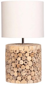Επιτραπέζιο Φωτιστικό Κυλινδρικό TWIGGY C4427 Driftwood Φυσικό - Μπέζ Φ24,5x45Υ εκ. 24.5x24.5x45 εκ.