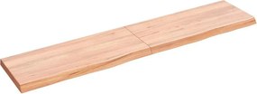 vidaXL Πάγκος Μπάνιου Αν. Καφέ 140x30x(2-4) εκ. Επεξεργ. Μασίφ Ξύλο