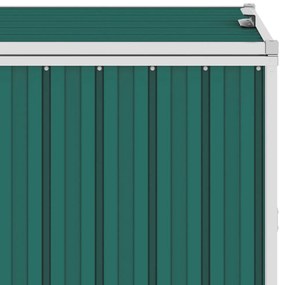 Πλαίσιο Τριπλό για Κάδους Πράσινο 213 x 81 x 121 εκ. Ατσάλινο - Πράσινο