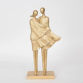 Διακοσμητική Φιγούρα Ζευγάρι 752-27082 16,5x8x33,5cm Gold Estheti Home Polyresin