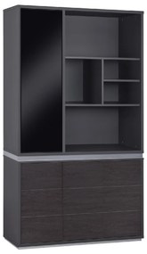 ΒΙΒΛΙΟΘΗΚΗ ΓΡΑΦΕΙΟΥ ΕΠΑΓΓΕΛΜΑΤΙΚΗ ROSEWOOD HM2091L 120Χ40Χ200Υ εκ.