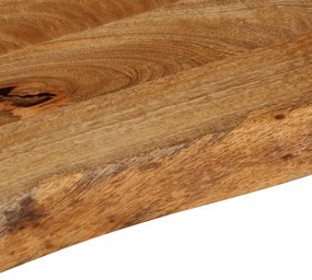 vidaXL Επιφάνεια Τραπεζιού 80x20x3,8 εκ. Live Edge Μασίφ Ξύλο Μάνγκο
