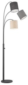 Επιδαπέδιο Φωτιστικό Shade Μαύρο-Sand-Λευκό 40360 Fischer Honsel-40360-Γκρι 40360