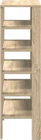 vidaXL Παπουτσοθήκη Sonoma Δρυς 61x32x105 εκ. Επεξεργασμένο Ξύλο