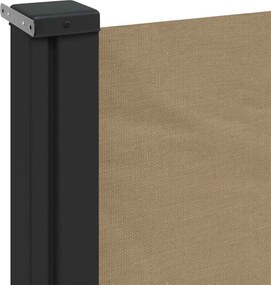 vidaXL Σκίαστρο Πλαϊνό Συρόμενο Taupe 140 x 600 εκ.