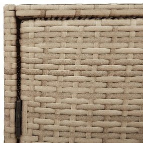 Ντουλάπι Αποθήκευσης Κήπου Beige 83x45x76 εκ. Συνθετικό Ρατάν - Μπεζ