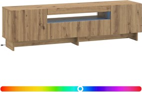 vidaXL Ντουλάπα LED Τηλεόρασης Artisan Δρυς Επεξεργασμένο Ξύλο