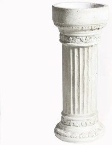 Supergreens Ανθοστήλη Τσιμεντένια Μπεζ 35x35x86 εκ