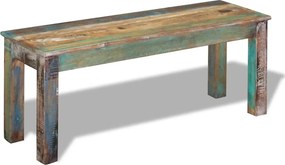 vidaXL Πάγκος 110 x 35 x 45 εκ. από Μασίφ Ανακυκλωμένο Ξύλο