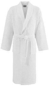 Beauty Home Μπουρνούζι Support πικέ με γιακά  50%Cot-50%Pol 210gsm Λευκό XL