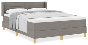 vidaXL Κρεβάτι με Σπαστό Στρώμα σε Ταούπ, 140 x 200 εκ, Ύφασμα.