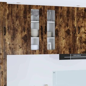 vidaXL Ντουλάπα Κουζίνας με ράφι Καπνιστό Δρύς 60 x 31 x 80 εκ.